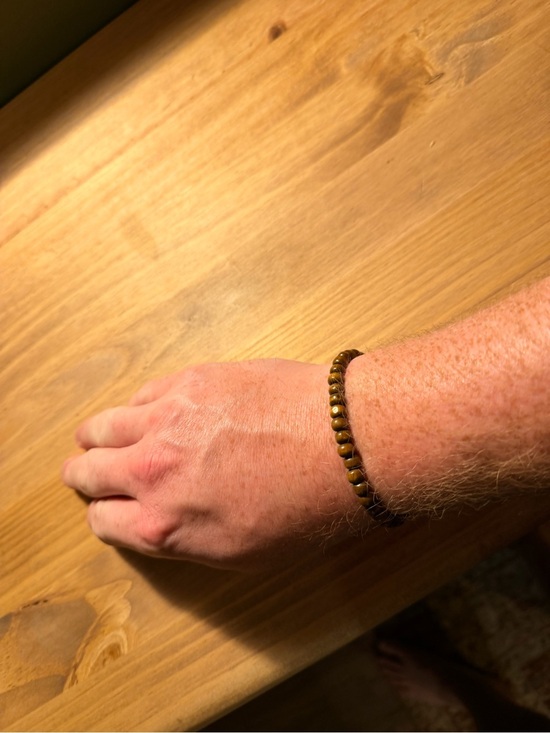 Other - Wood Beaded Tiger Eye Bracelet - Brown